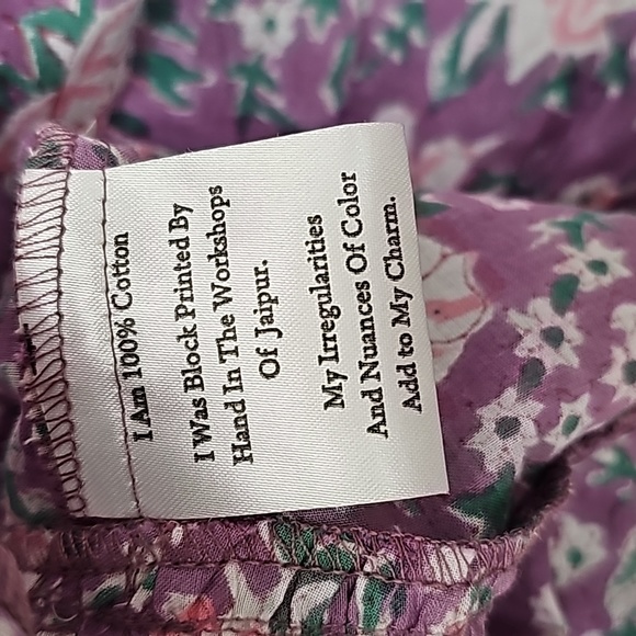 Nwot Mille Resort & Travel  Lavender June Floral Longsleeve Ruffled Midi Dress - Picture 14 of 15